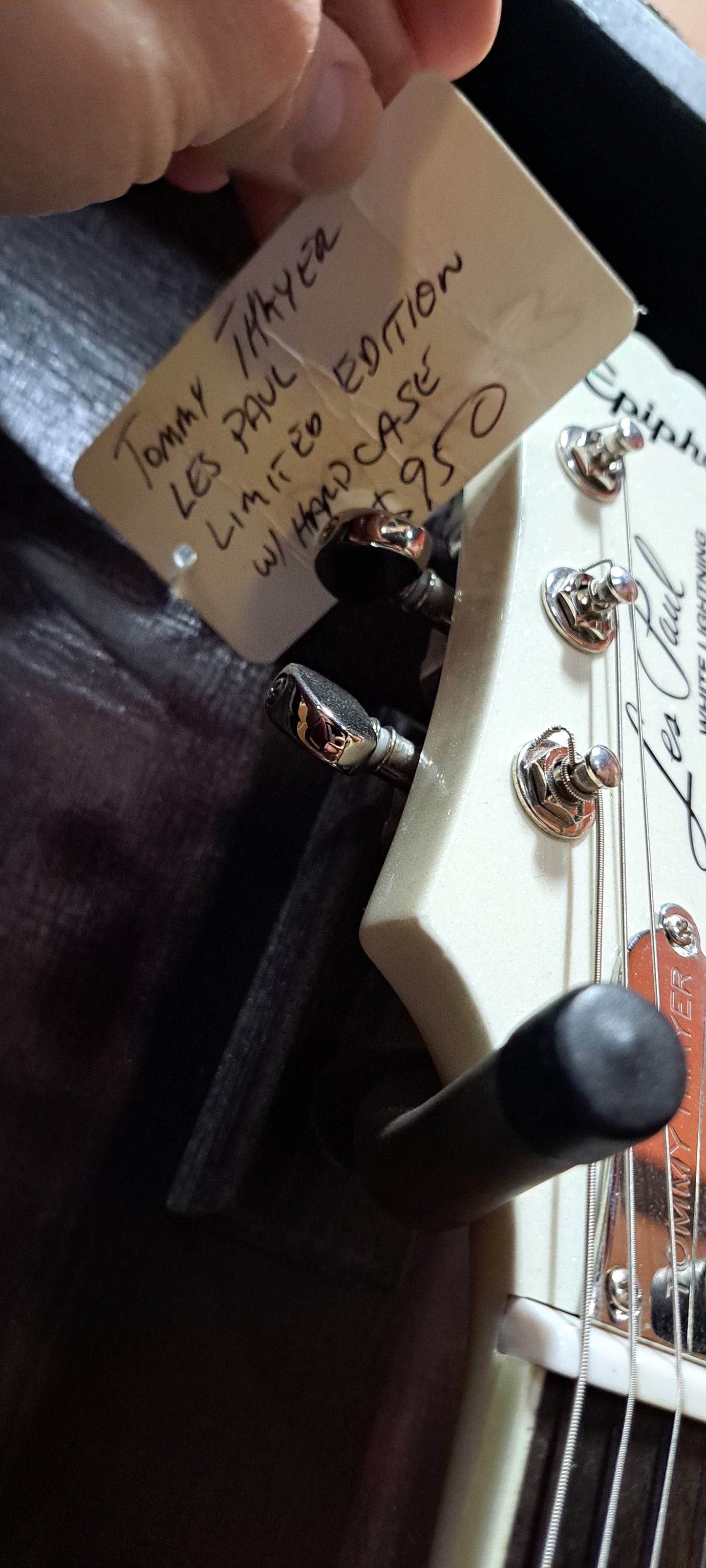 Epiphone Tommy Thayer "White Lightning" Artist Les Paul Electric Guitar (2015)