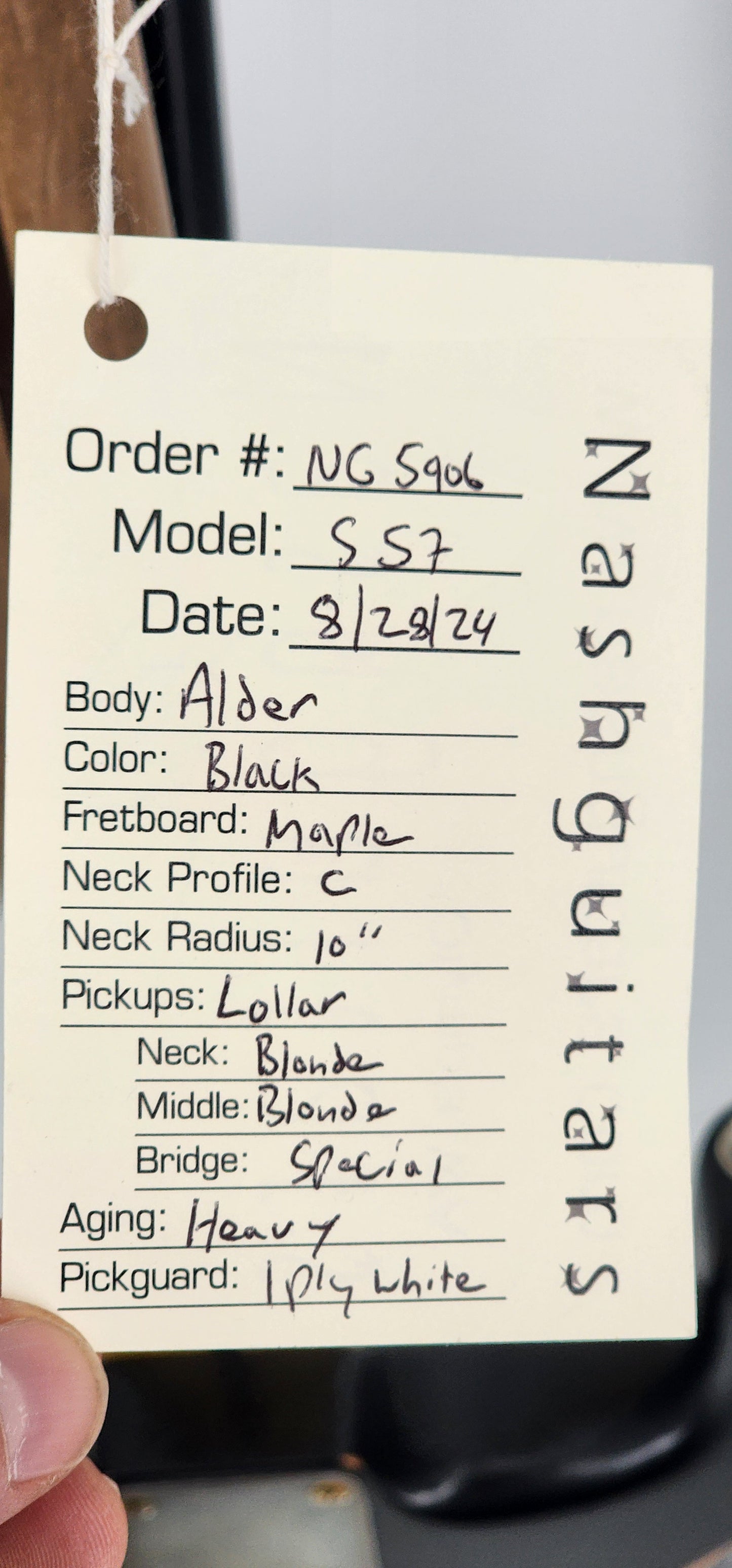 Nash - S-57 - Stratocaster - 2024 - Black