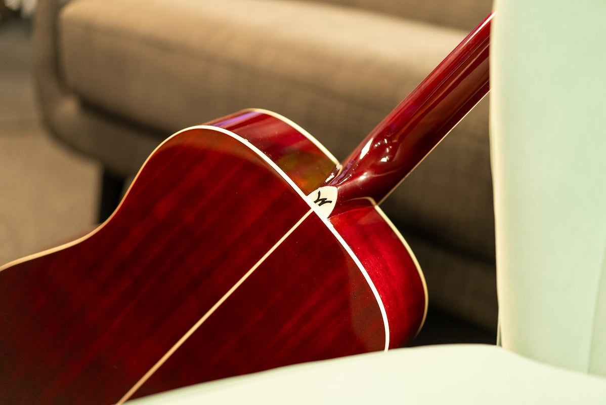 Washburn Apprentice Acoustic Guitar Dreadnought Mahogany - WD100DL - Trans Wine Red (NEW)