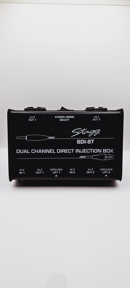 Stagg SDI-ST Dual Channel Direct Injection Box