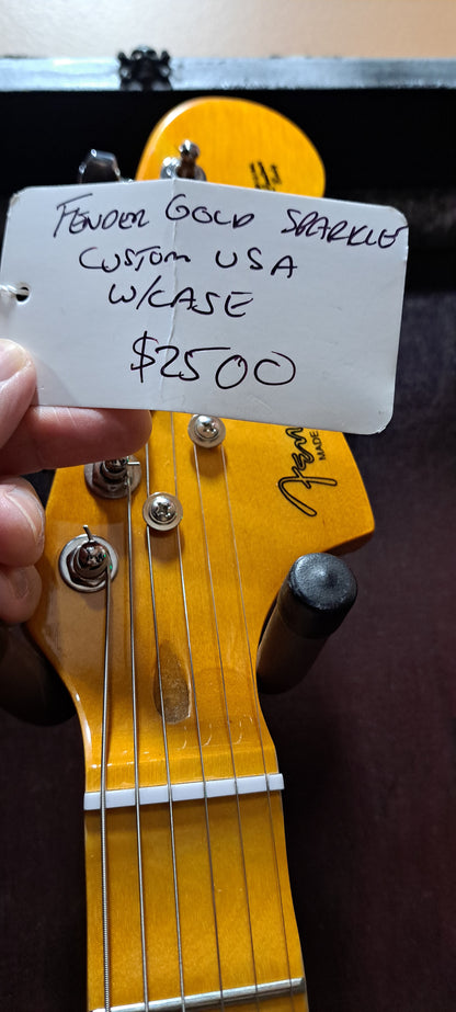 Gold Fender Sparkle Stratocaster