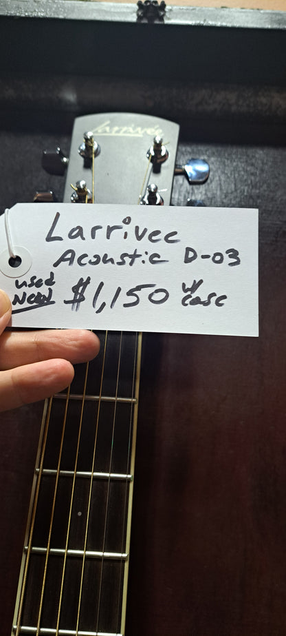 Larrivee Acoustic Guitar - D-03