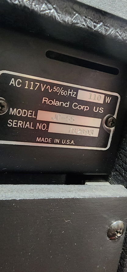Roland - Jazz Chours-55 - 50-Watt 2x8" Guitar Combo - 1986