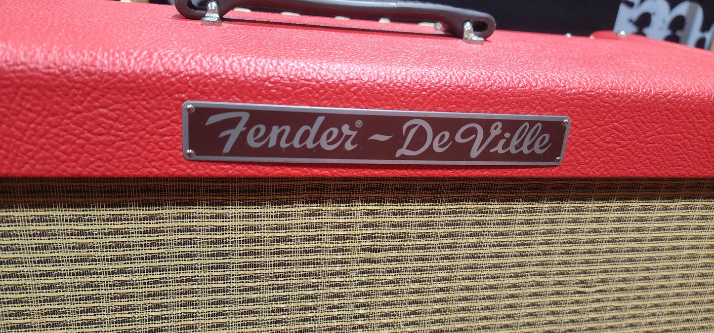 Fender - 2x12 Combo - Hot Rod DeVille Fiesta Red -Texas Red Limited Edition - Custom Upgrade