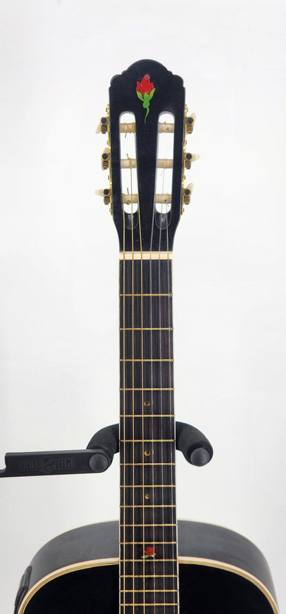 Esteban - 7th anniversary classical guitar - Black and Roses