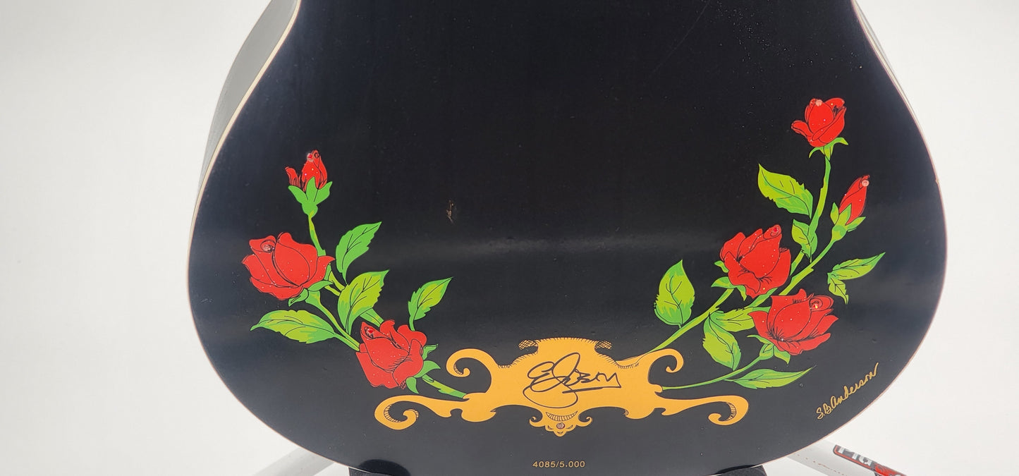 Esteban - 7th anniversary classical guitar - Black and Roses
