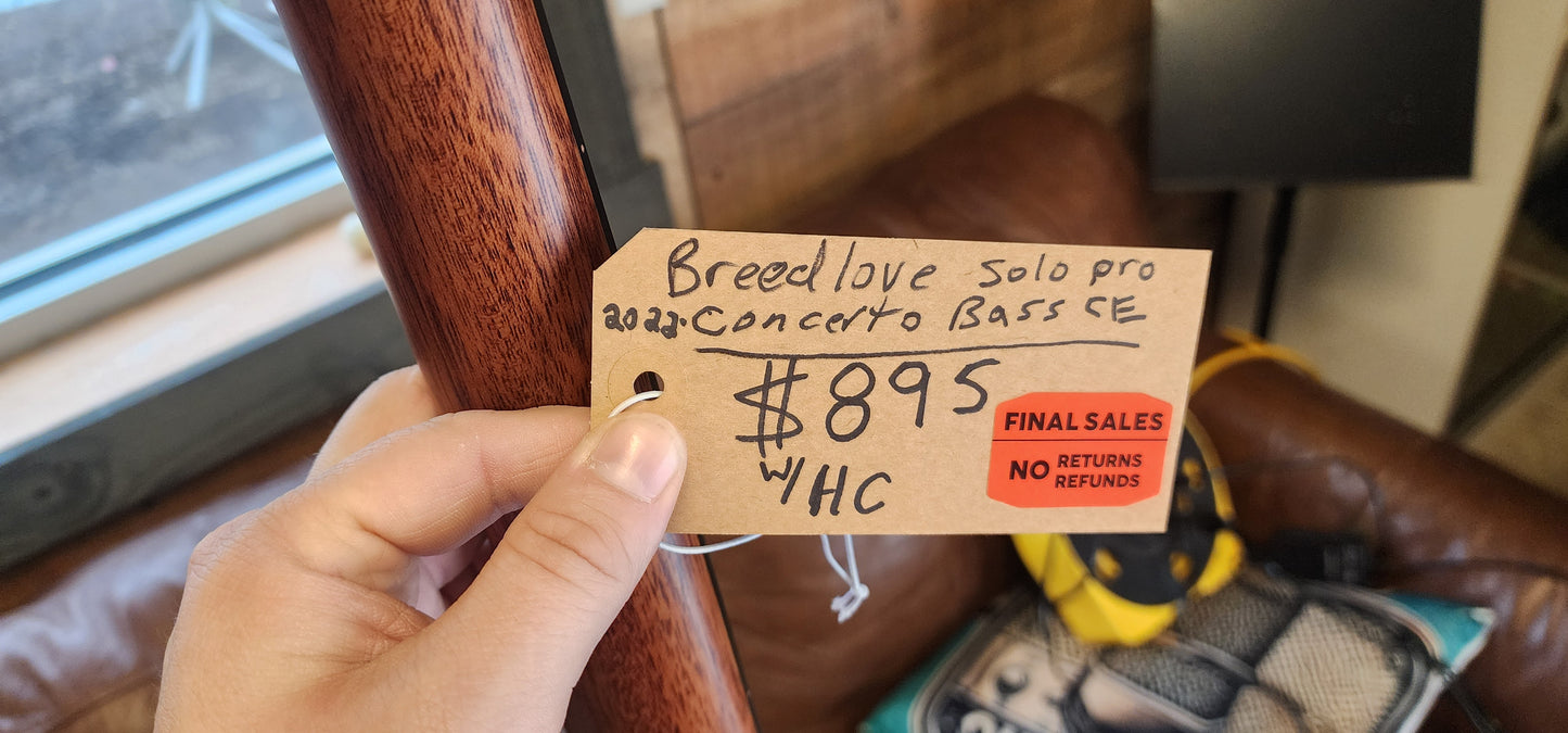 Breedlove - Solomon Pro - Conerto Bass CE - Acoustic Bass Guitar -2022