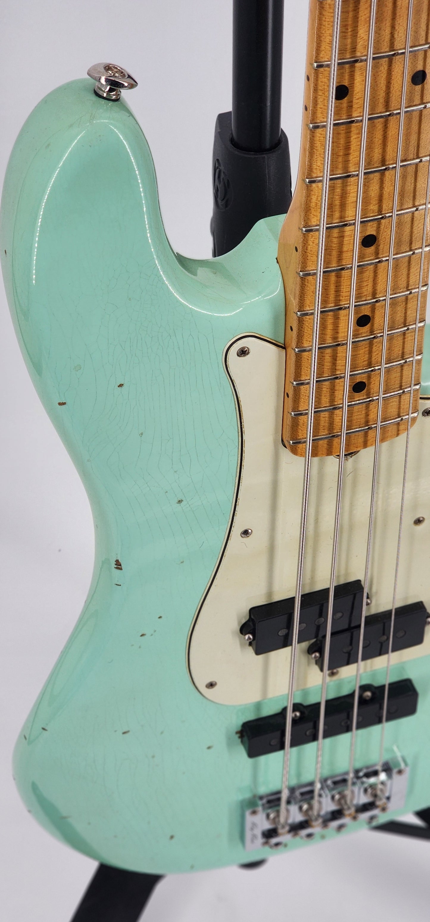 Fender - Custom Shop Master Built NAMM Show Precision - WW10 Hot Rod - 2019 - Aged Surf Green