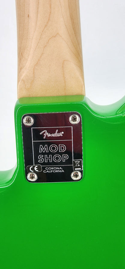Fender - Mod Shop Precision Bass Guitar - P/J Set Up 2020 - Slime Green