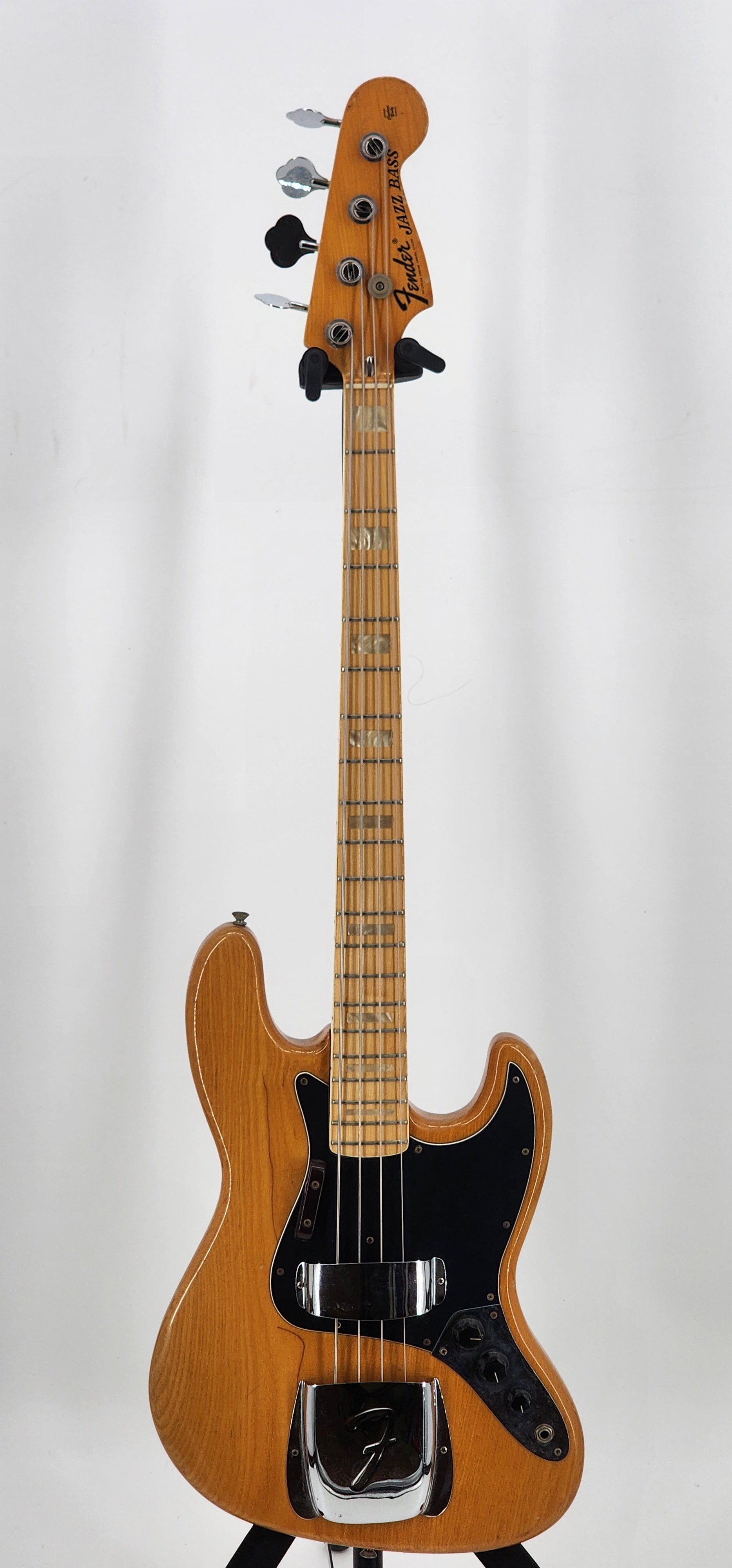Fender - Jazz Bass - 1975 - Natural Ash – Flemington Guitar Shop