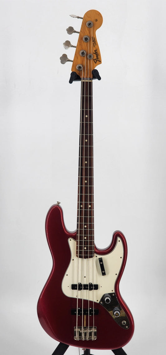 Fender - Jazz Bass 62 1962 RI Reissue Stack Knob USA - 1989 - Candy Apple Red
