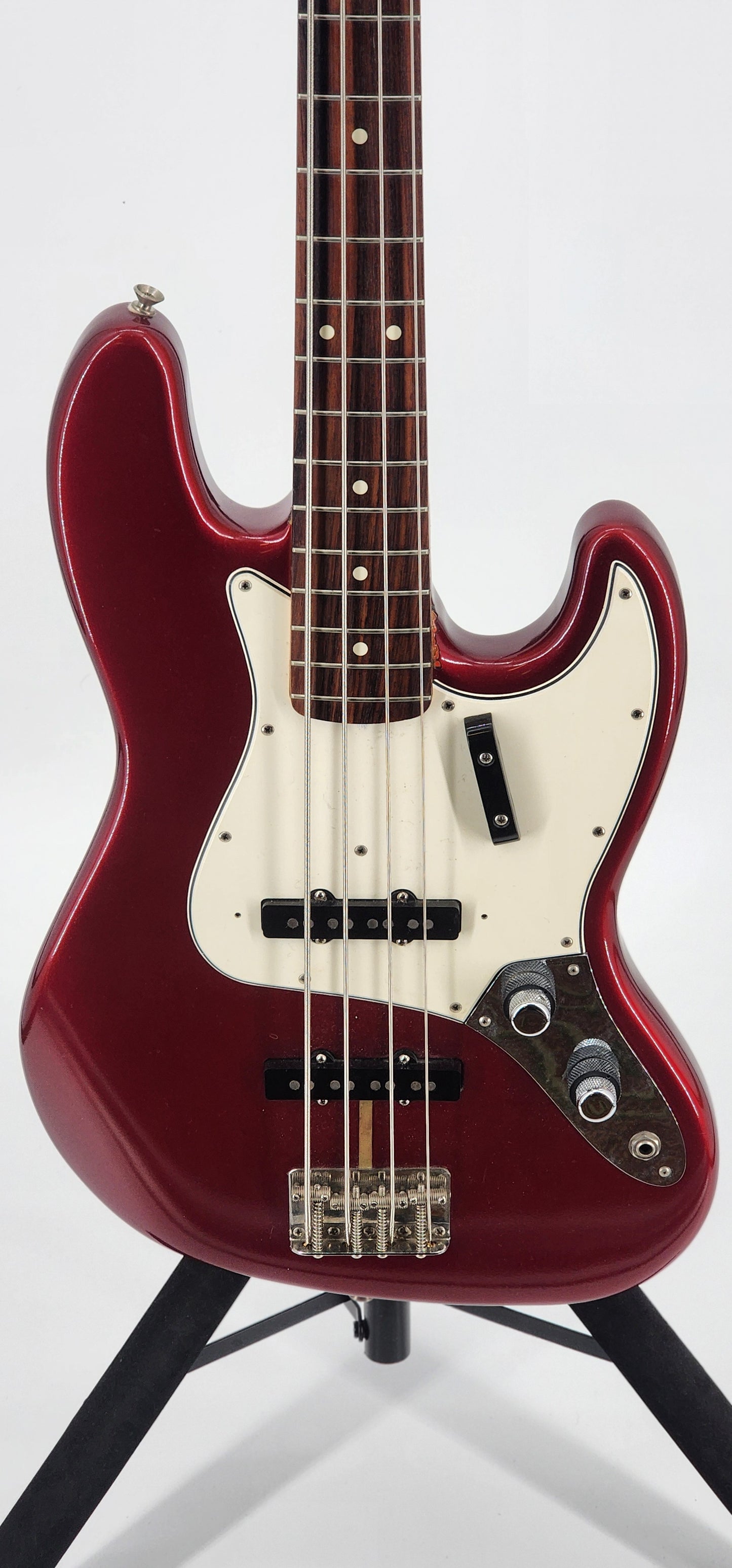 Fender - Jazz Bass 62 1962 RI Reissue Stack Knob USA - 1989 - Candy Apple Red