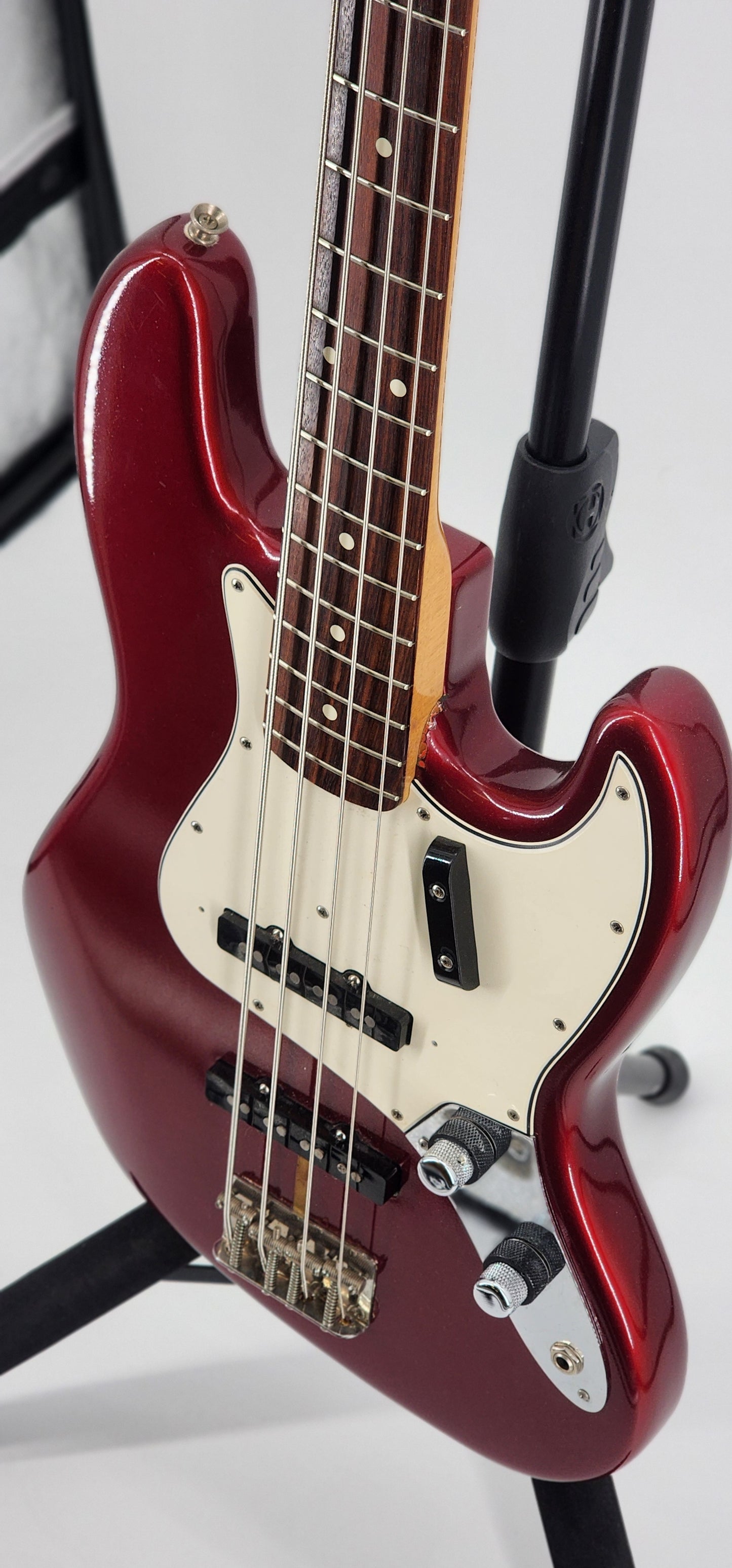 Fender - Jazz Bass 62 1962 RI Reissue Stack Knob USA - 1989 - Candy Apple Red