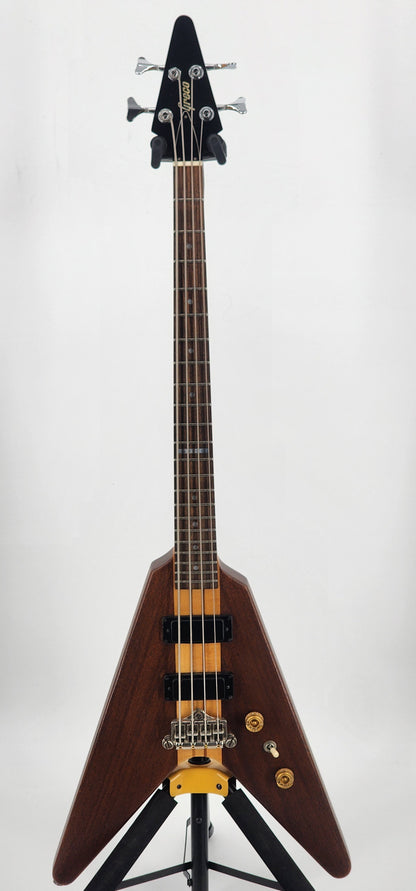 Greco - GVB-90 Flying V Bass Circa - 1992 - Mahogany Maple