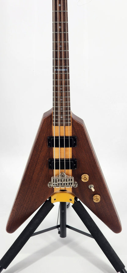 Greco - GVB-90 Flying V Bass Circa - 1992 - Mahogany Maple