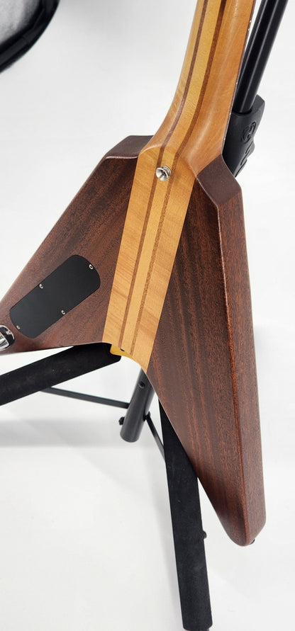 Greco - GVB-90 Flying V Bass Circa - 1992 - Mahogany Maple