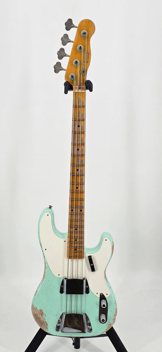 Fender - Custom Shop '55 Precision - 2023 - Surf Green Heavy Relic