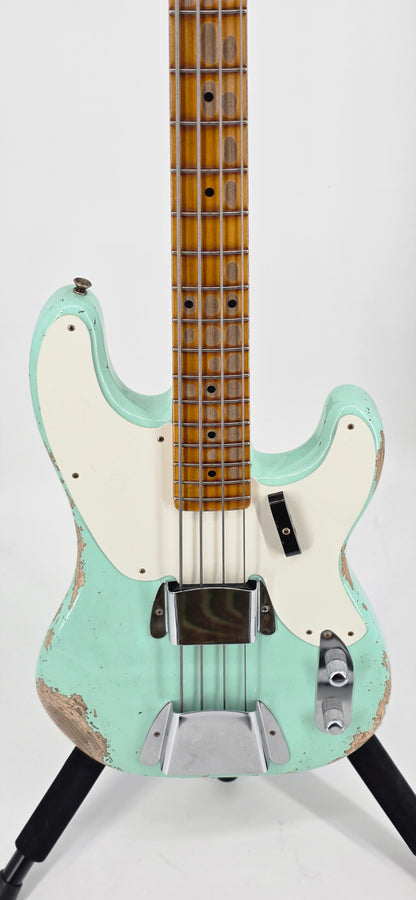 Fender - Custom Shop '55 Precision - 2023 - Surf Green Heavy Relic
