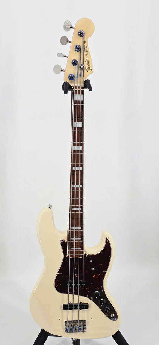 Fender - '66' Jazz Bass - MIJ - 2013 - Olympic White w/Matching Headstock (Modded)