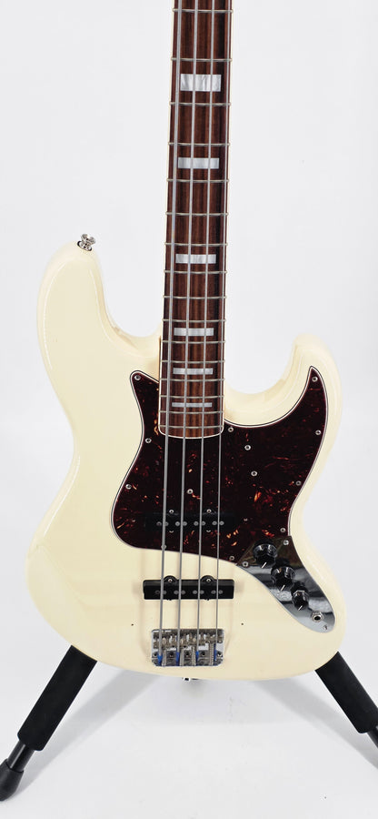 Fender - '66' Jazz Bass - MIJ - 2013 - Olympic White w/Matching Headstock (Modded)