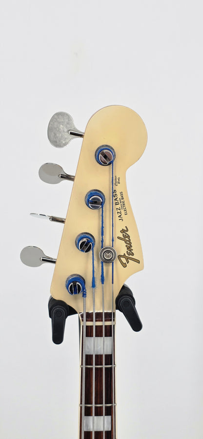 Fender - '66' Jazz Bass - MIJ - 2013 - Olympic White w/Matching Headstock (Modded)