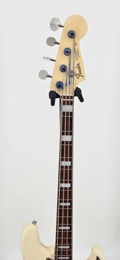 Fender - '66' Jazz Bass - MIJ - 2013 - Olympic White w/Matching Headstock (Modded)