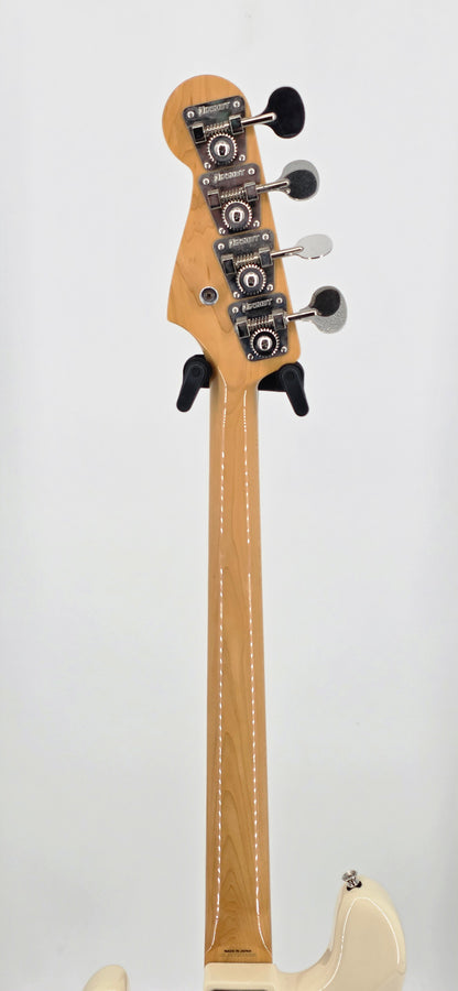 Fender - '66' Jazz Bass - MIJ - 2013 - Olympic White w/Matching Headstock (Modded)
