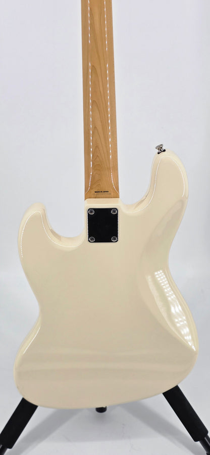Fender - '66' Jazz Bass - MIJ - 2013 - Olympic White w/Matching Headstock (Modded)