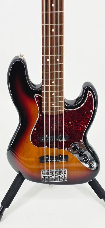 Fender - 5-String Jazz Bass - Deluxe Series- MIM - 2007 - Sunburst