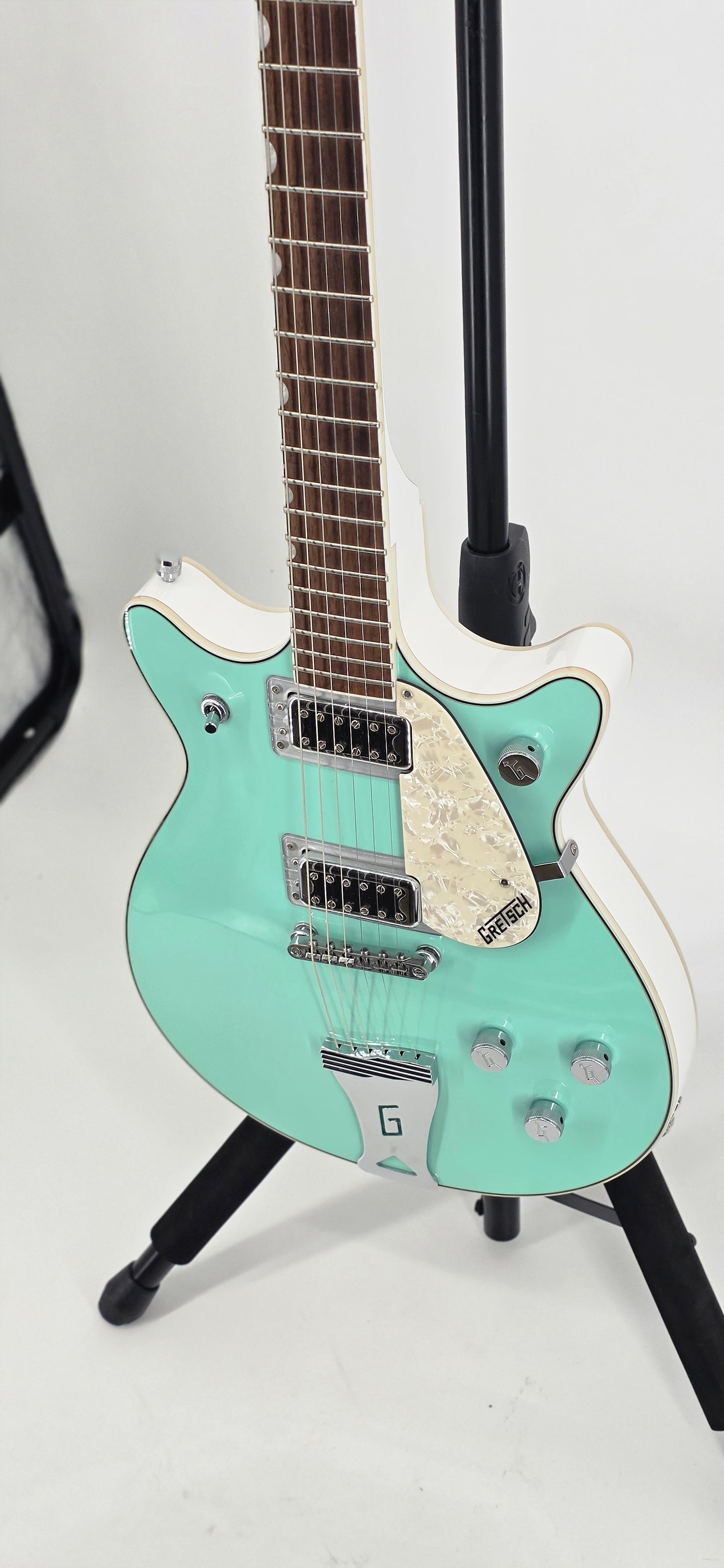 Gretsch - G5448 - Two Tone Electromatic Double - 2022 - Jet Surf Green