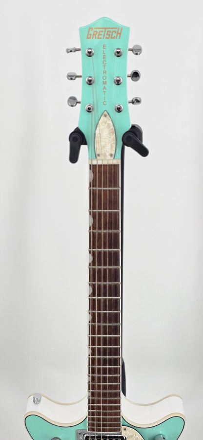 Gretsch - G5448 - Two Tone Electromatic Double - 2022 - Jet Surf Green