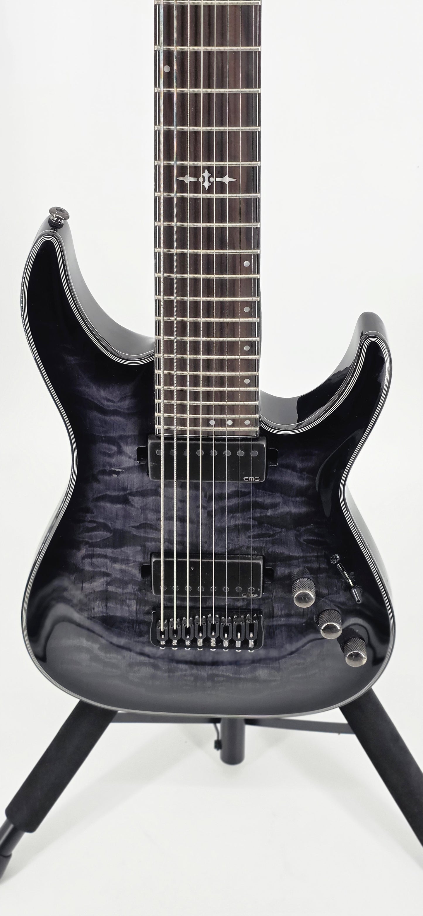 Schecter - Hellraiser Hybrid - C-8 - 8-String - 2024 - Transparent Black