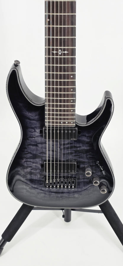 Schecter - Hellraiser Hybrid - C-8 - 8-String - 2024 - Transparent Black