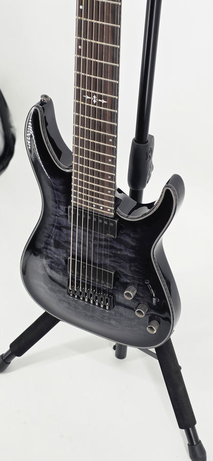 Schecter - Hellraiser Hybrid - C-8 - 8-String - 2024 - Transparent Black