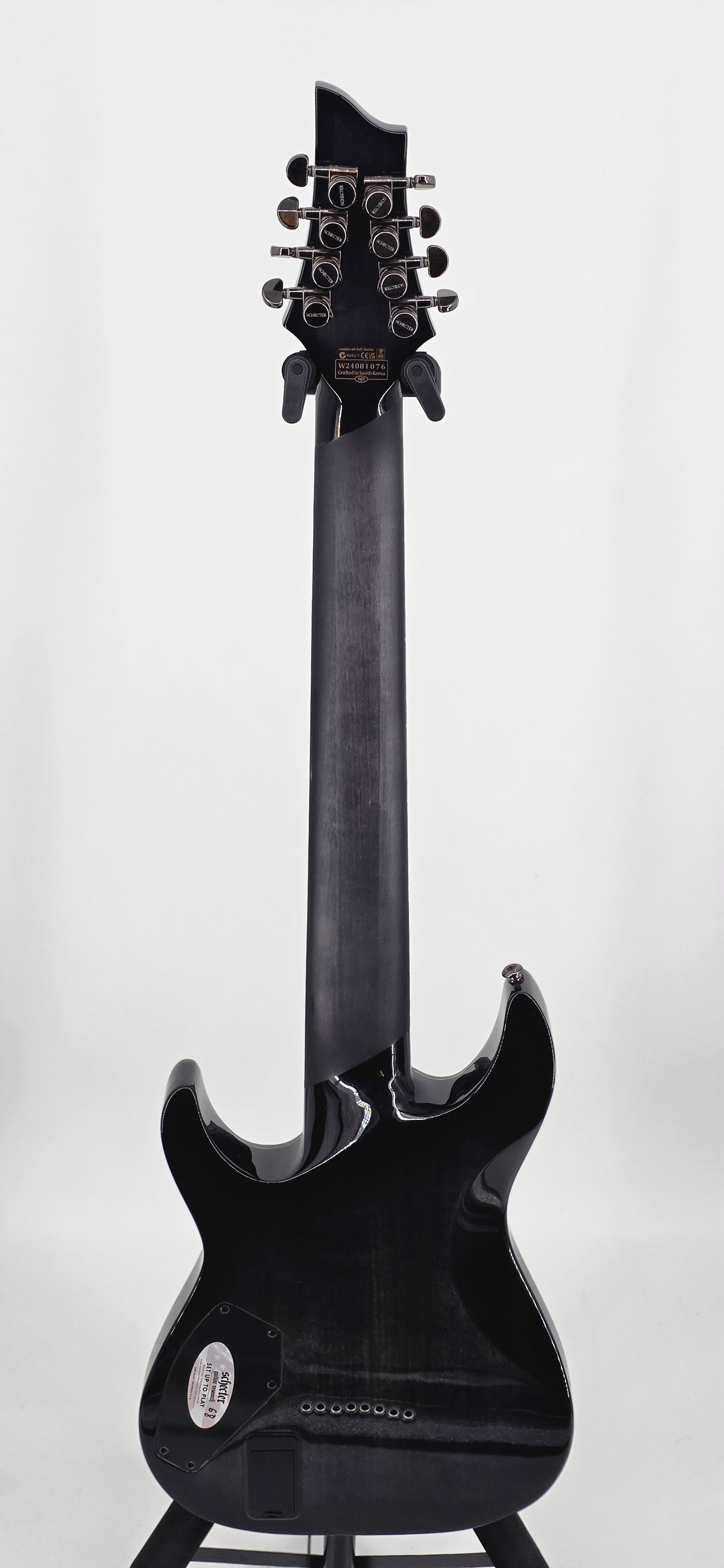 Schecter - Hellraiser Hybrid - C-8 - 8-String - 2024 - Transparent Black