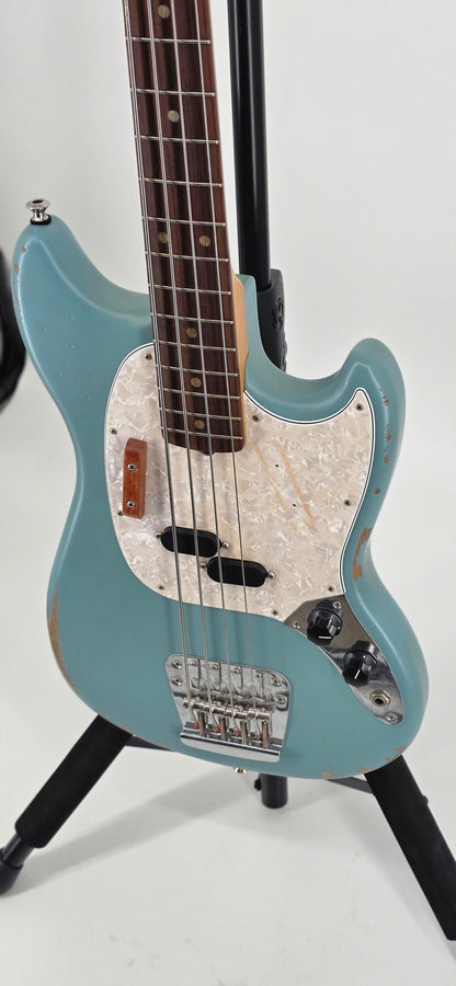 Fender - JMJ - Road Worn - Mustang Bass - 2025 - Daphne Blue Factory Relic