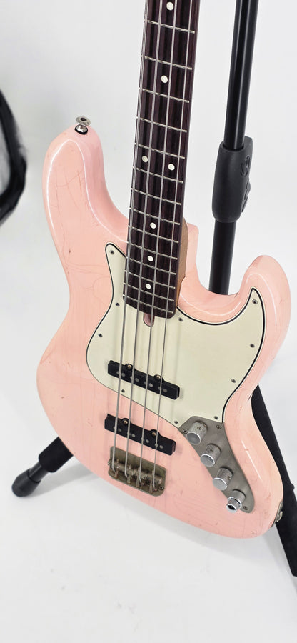 Bluesman Vintage - Eldorado Jazz Style Bass - 2023 - Shell Pink Relic