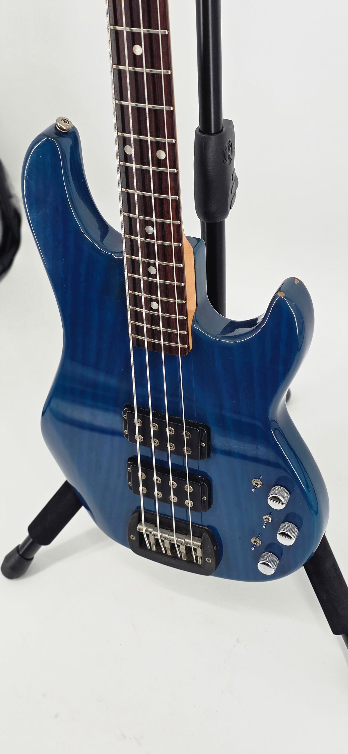 G&L - L2000 -Circa - 1995 - Transparent Blue Over Ash