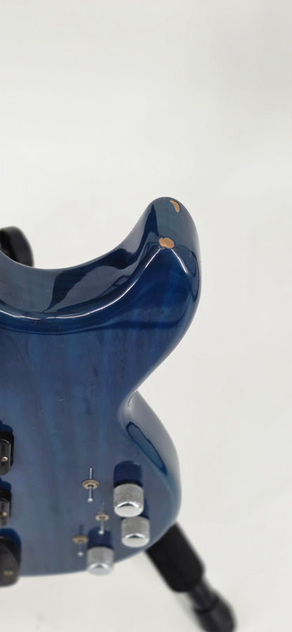 G&L - L2000 -Circa - 1995 - Transparent Blue Over Ash