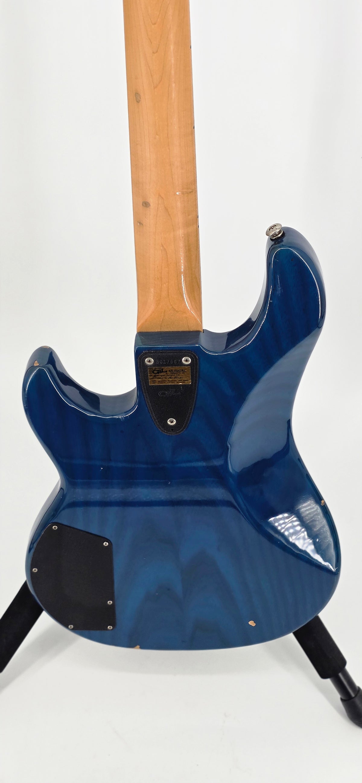 G&L - L2000 -Circa - 1995 - Transparent Blue Over Ash