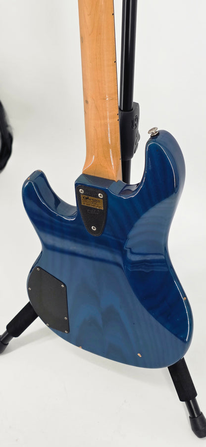 G&L - L2000 -Circa - 1995 - Transparent Blue Over Ash