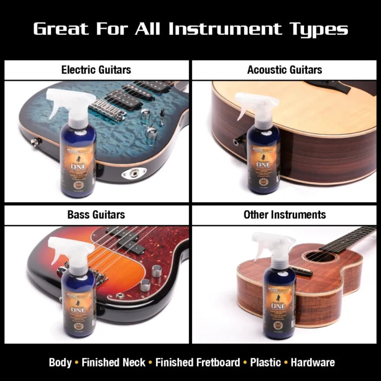 MusicNomad The Guitar ONE – All in 1 Cleaner, Polish, Wax for Gloss Finishes