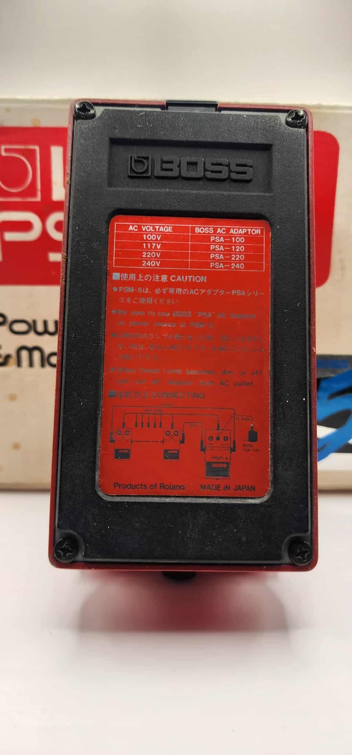 Boss PSM-5 Power Supply & Master Switch (Red Label) 1988