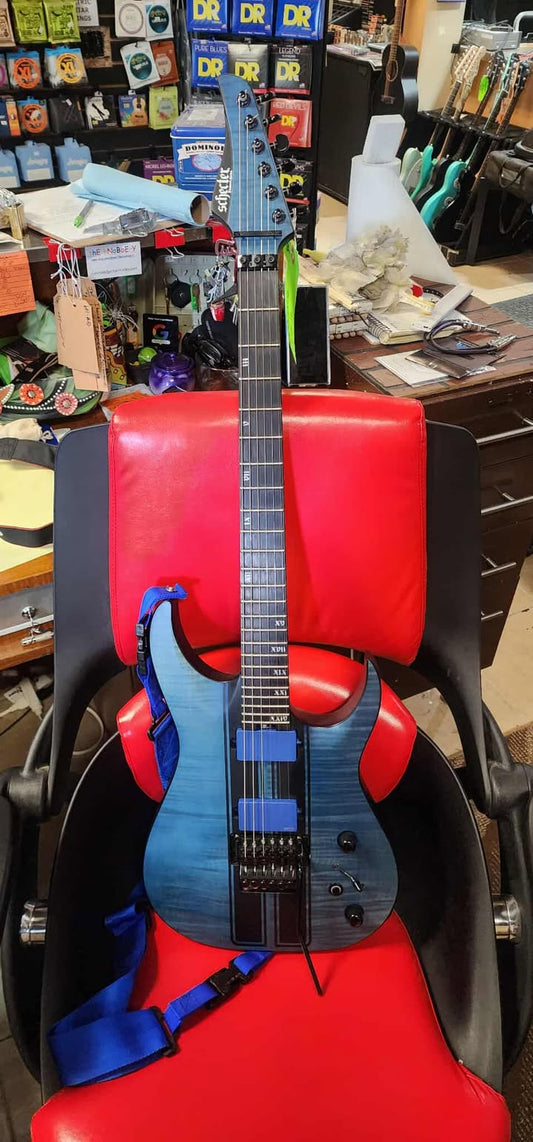 Schecter Diamond Series - Banshee GT FR - Satin Trans Blue