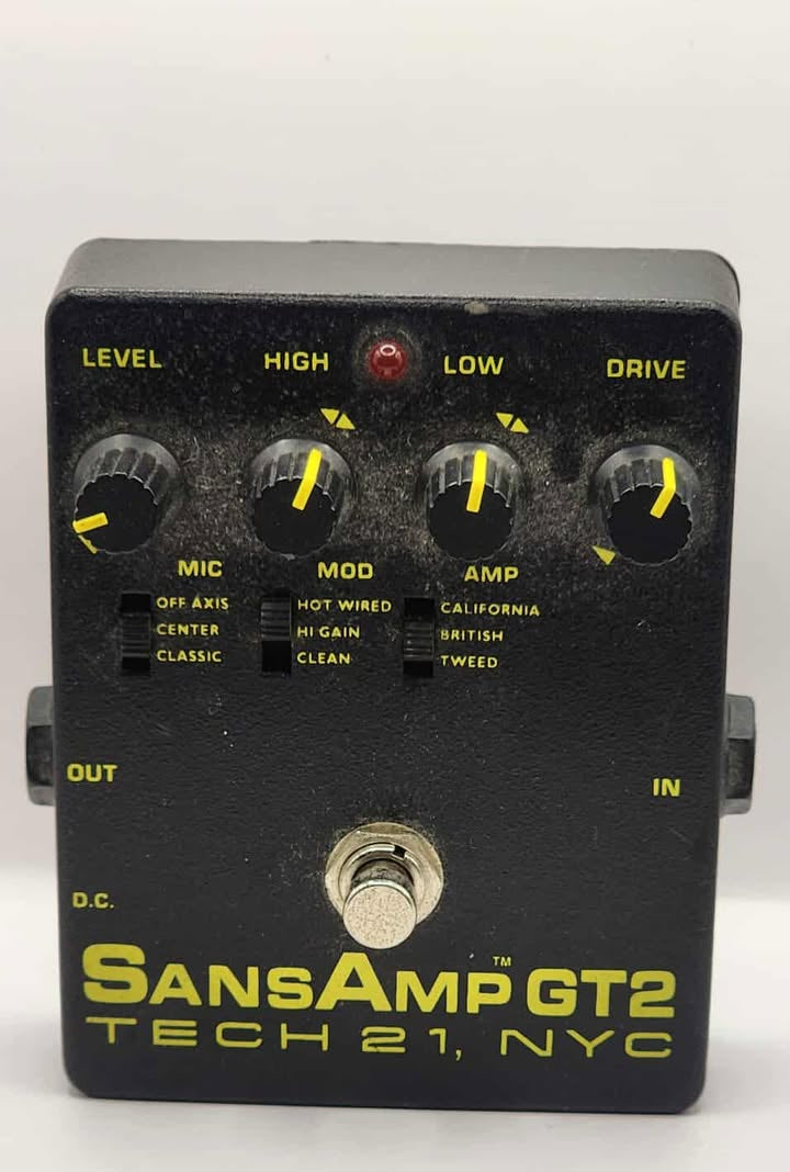 Tech 21 SansAmp GT2 Tube Amp Emulator Pedal