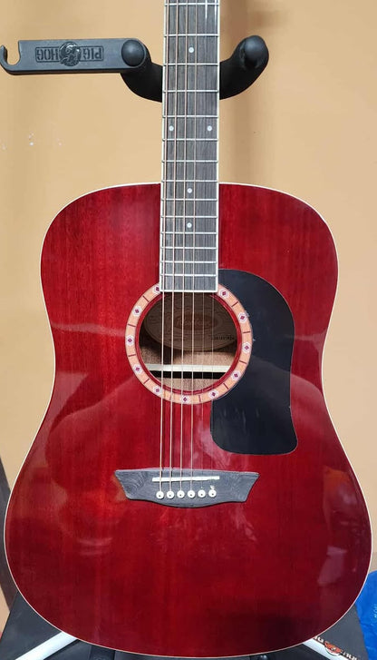 Washburn Acoustic Guitar WD100DL Dreadnought Mahogany (NEW)
