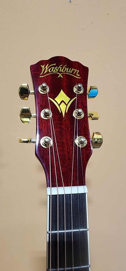 Washburn Acoustic Guitar WD100DL Dreadnought Mahogany (NEW)
