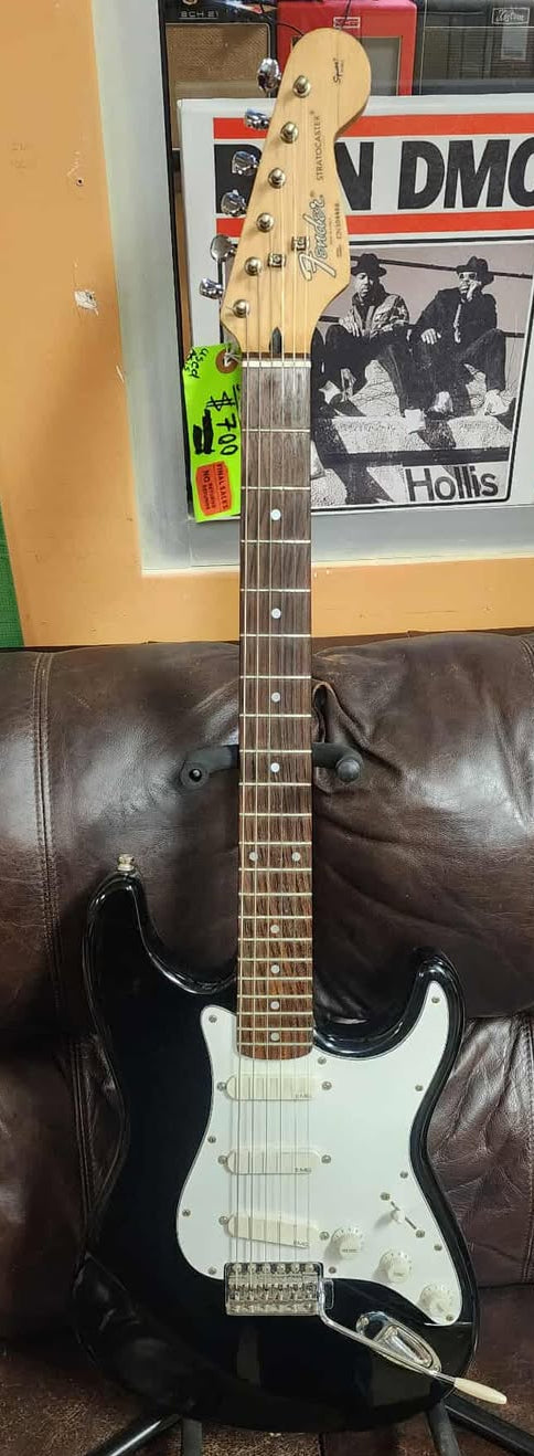 Fender Squire Series Stratocaster - 93' - Made In Korea - (Custom EMG) - Black