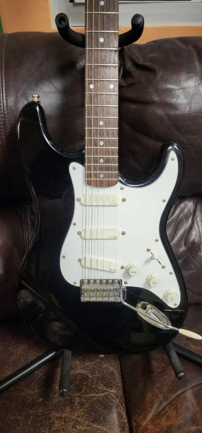 Fender Squire Series Stratocaster - 93' - Made In Korea - (Custom EMG) - Black