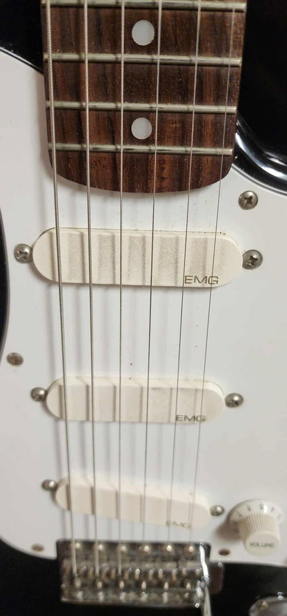 Fender Squire Series Stratocaster - 93' - Made In Korea - (Custom EMG) - Black